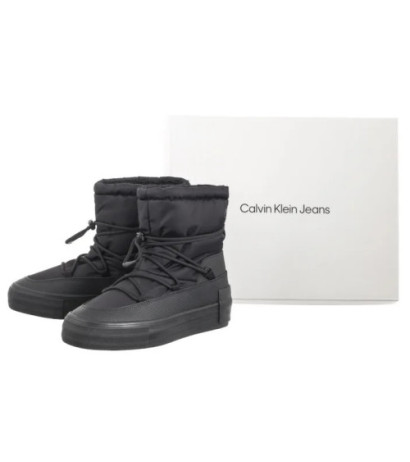 Calvin Klein Vulc Flatform Snow Boot Wn Triple Black YW0YW01591 0GJ (CK580-a) kingad