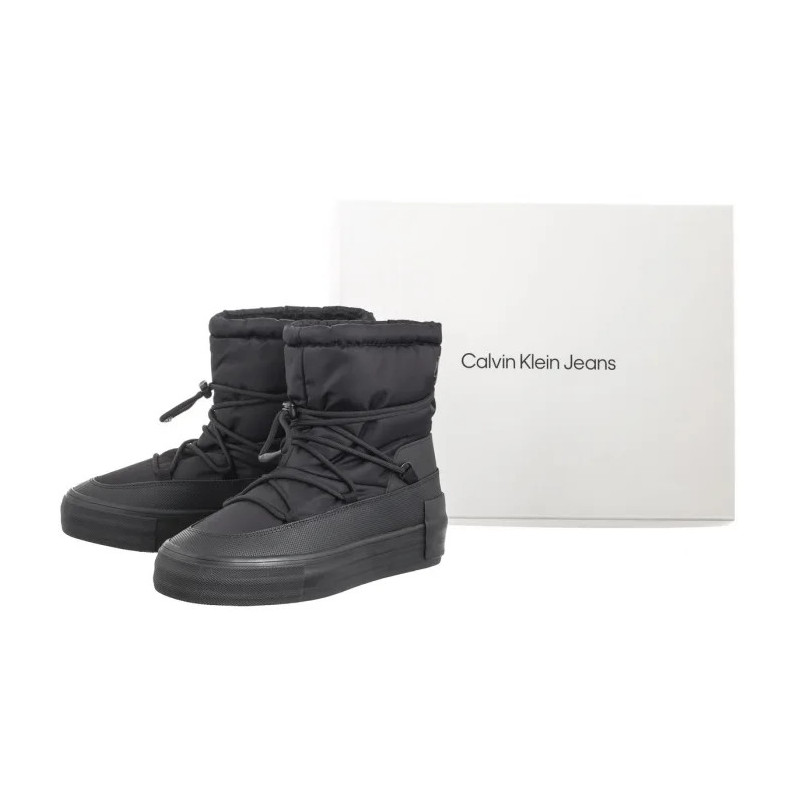 Calvin Klein Vulc Flatform Snow Boot Wn Triple Black YW0YW01591 0GJ (CK580-a) kingad