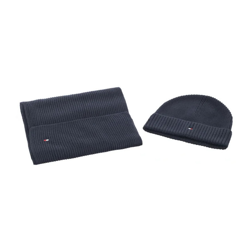 Tommy Hilfiger Flag Pima Cotton Beanie&Scarf AM0AM012937 DW6 (TH1203-a) vöö