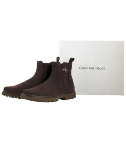 Calvin Klein Eva Boot Mid Chelsea Iconic Dr Triple Slate Black YM0YM01080 GWX (CK595-a) kingad