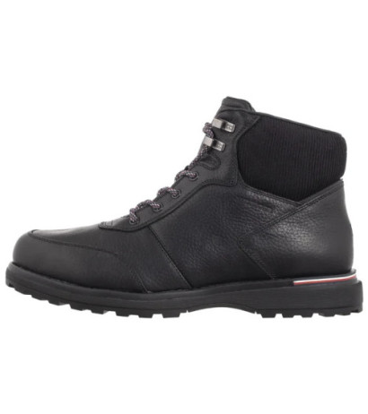 Tommy Hilfiger Corporate Warm Outdoor Lth Boot Black FM0FM05148 BDS (TH1213-a) saapad