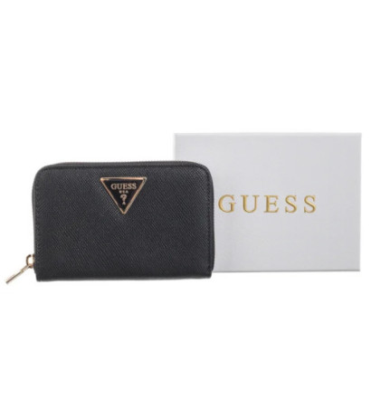 Guess Laurel Slg Medium Zip Around SWZG85 00140 Black (GU659-a) käekott