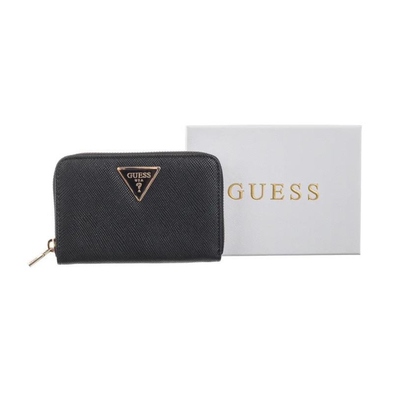 Guess Laurel Slg Medium Zip Around SWZG85 00140 Black (GU659-a) käekott