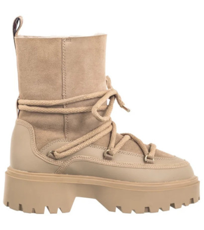 Tommy Hilfiger Real Shearling Lace-Up Snowboot Beige FW0FW08085 AEG (TH1210-a) saapad