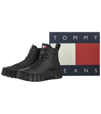 Tommy Hilfiger Tjw Vulc Flatform Mc Wl Black EN0EN02609 BDS (TH1209-a) kingad