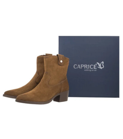 Caprice Brązowe 9-25313-43 741 Khaki Suede (CP423-a) kingad