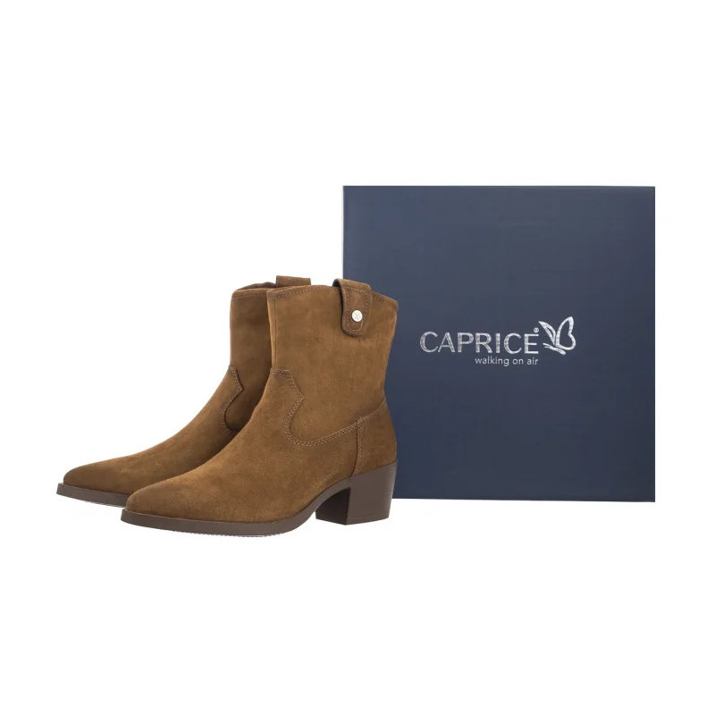 Caprice Brązowe 9-25313-43 741 Khaki Suede (CP423-a) kingad