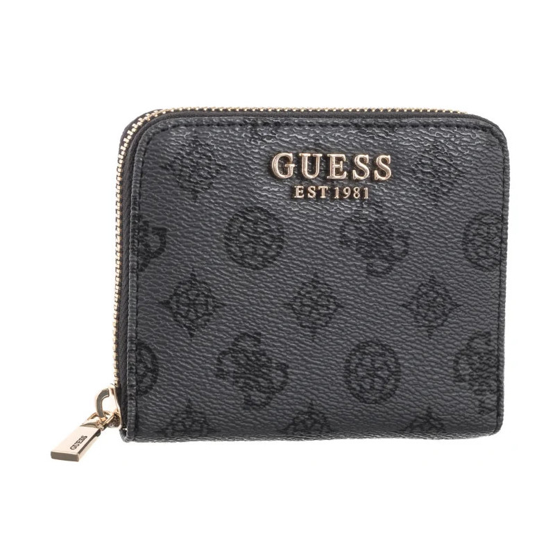 Guess Laurel Slg Small Zip Around SWPG85 00137 Charcoal Logo (GU656-b) käekott