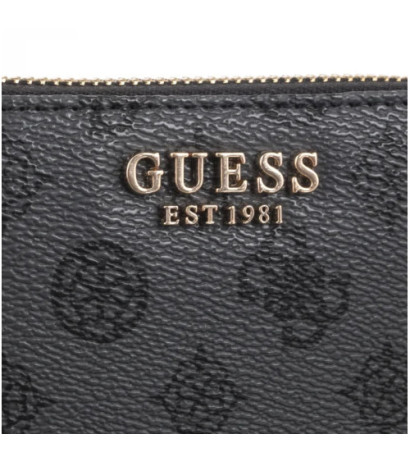 Guess Laurel Slg Small Zip Around SWPG85 00137 Charcoal Logo (GU656-b) käekott