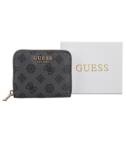 Guess Laurel Slg Small Zip Around SWPG85 00137 Charcoal Logo (GU656-b) käekott