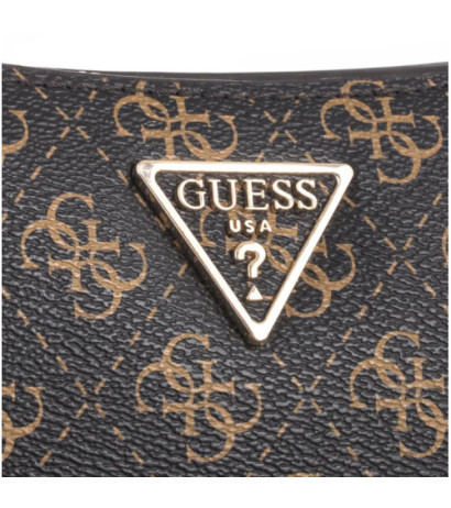 Guess Eco Erica Top Zip Shoulder Bag HWEQG9 51018 Brown Logo (GU664-a) käekott