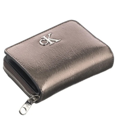 Calvin Klein Minimal Monogram M Zip Around T Gunmetal K60K612745 ADA (CK587-a) käekott