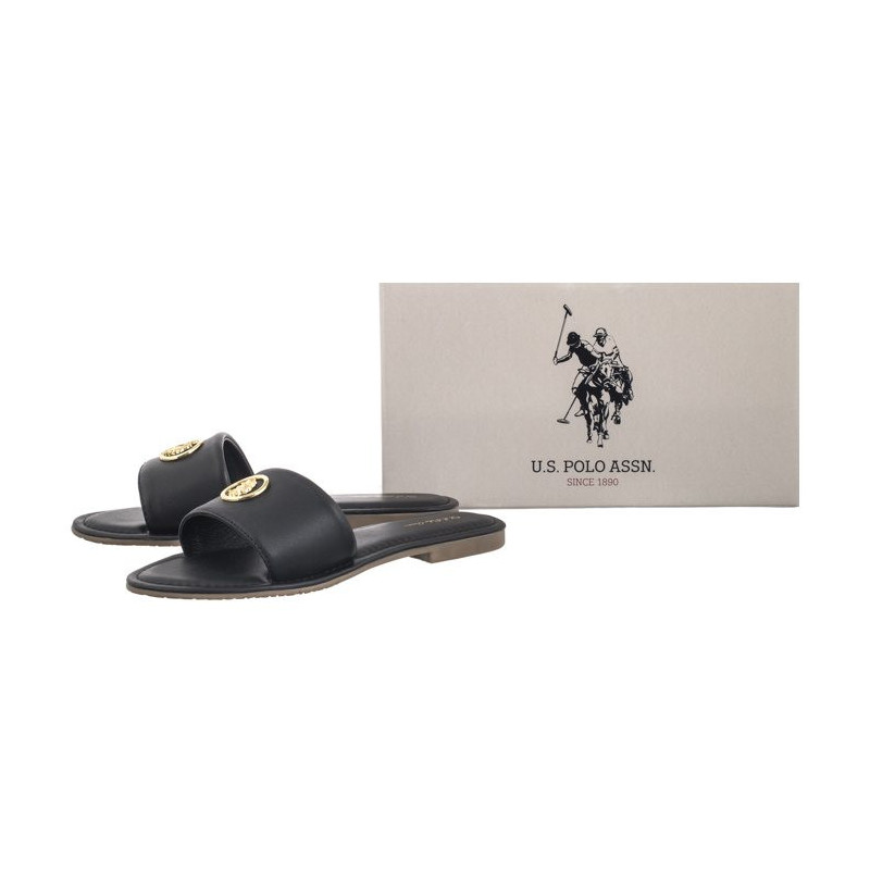 U.S. Polo Assn. Linda004 Lth-Blk Linda004W/4L1 (US190-a) Naiste kingad/klappide klapid