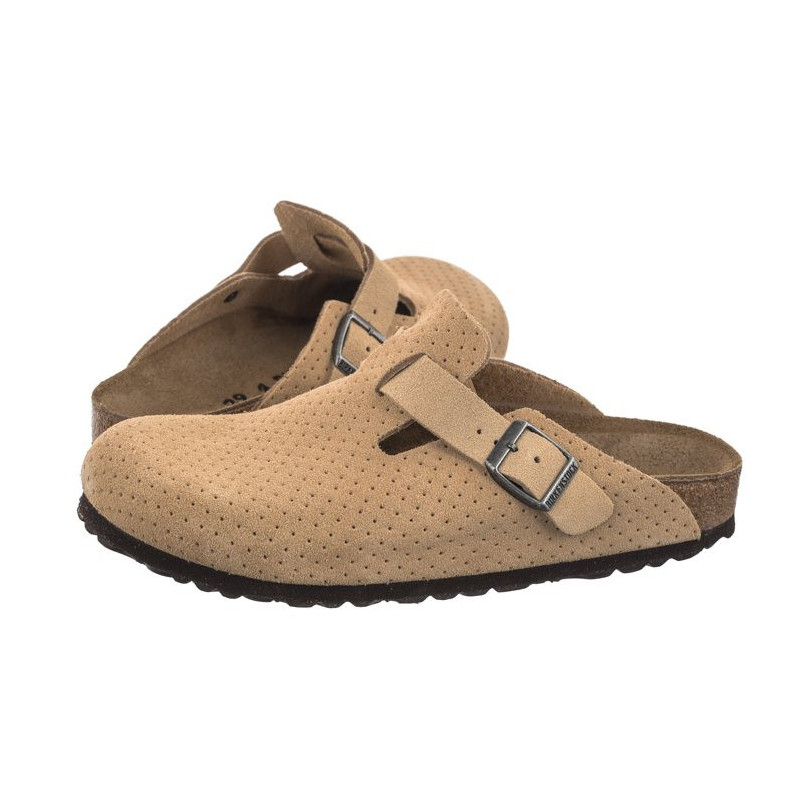 Birkenstock Boston BS Emboss Dots New Beige 1027014 (BK256-a) Naiste kingad/klappide klapid