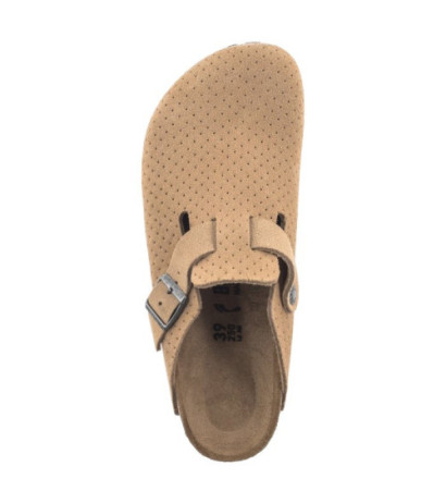 Birkenstock Boston BS Emboss Dots New Beige 1027014 (BK256-a) Naiste kingad/klappide klapid