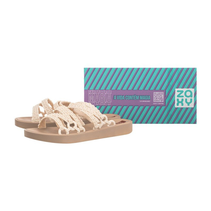 Zaxy Natural Slide AD JJ285283/AF604 Off White/L.Br (ZA183-a) Naiste kingad/klappide klapid