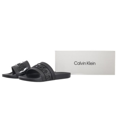 Calvin Klein Slide Tpu Saffiano Black HW0HW02107 BEH (CK508-a) Naiste kingad/klappide klapid