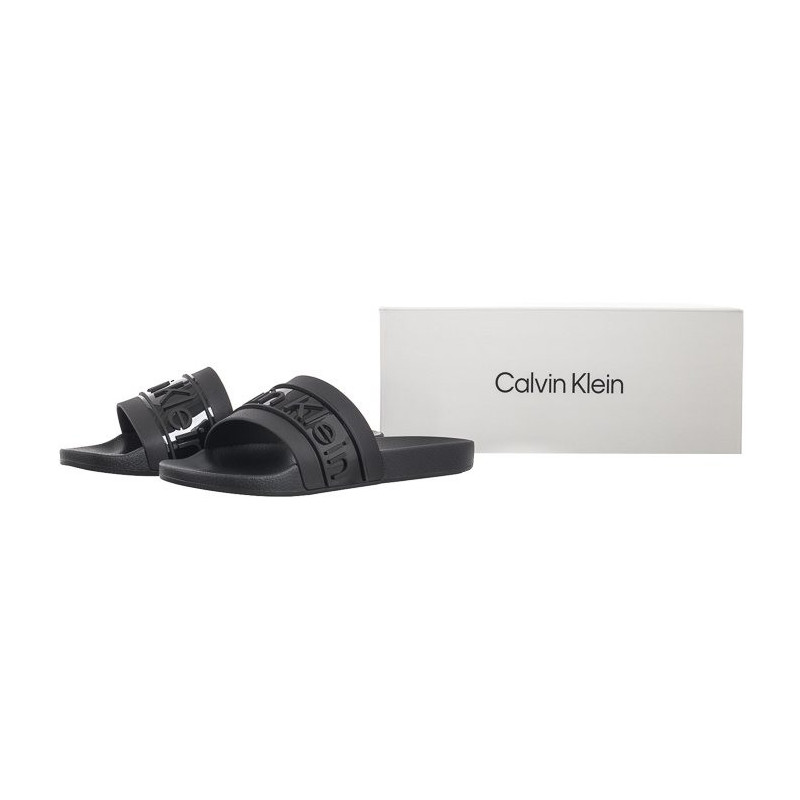 Calvin Klein Slide Tpu Saffiano Black HW0HW02107 BEH (CK508-a) Naiste kingad/klappide klapid