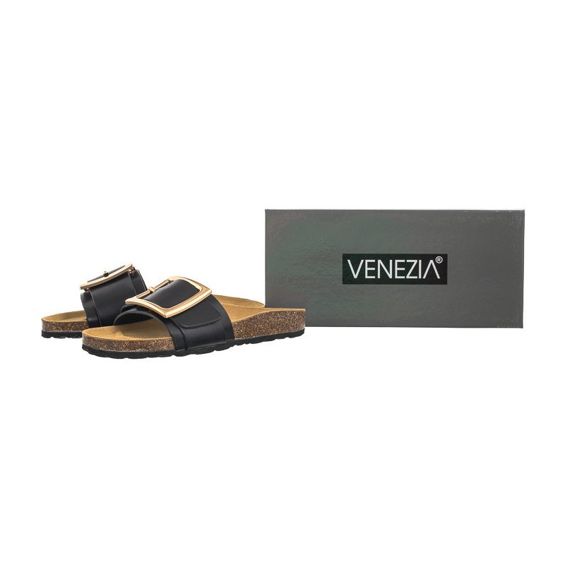 Venezia Czarne 2041 Vac Nero (VE781-a) Naiste kingad/klappide klapid