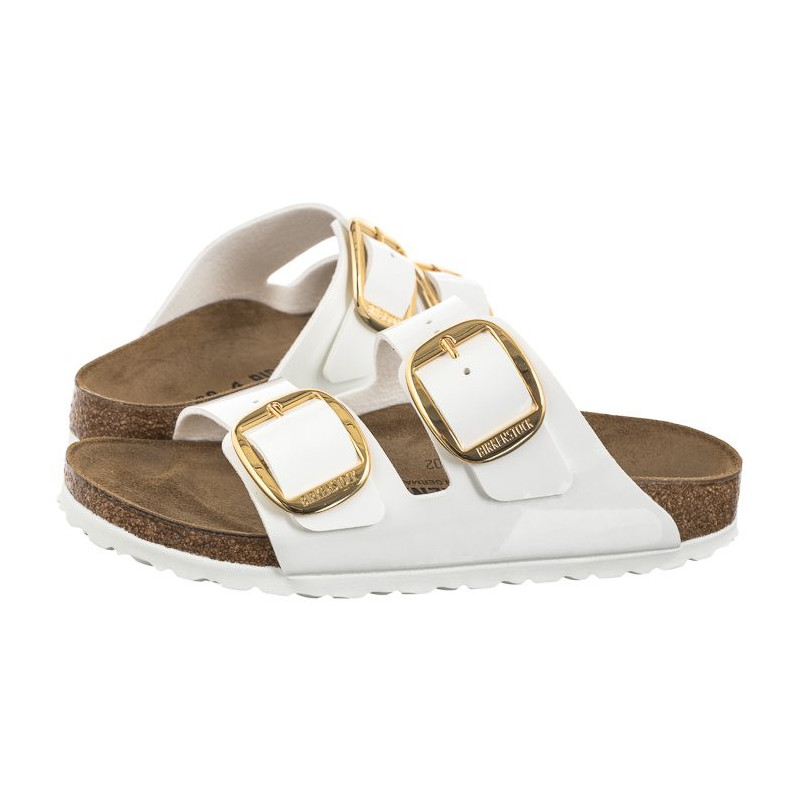 Birkenstock Arizona Big Buckle Patent White 1019818 (BK270-a) Naiste kingad/klappide klapid