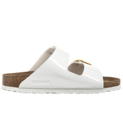 Birkenstock Arizona Big Buckle Patent White 1019818 (BK270-a) Naiste kingad/klappide klapid