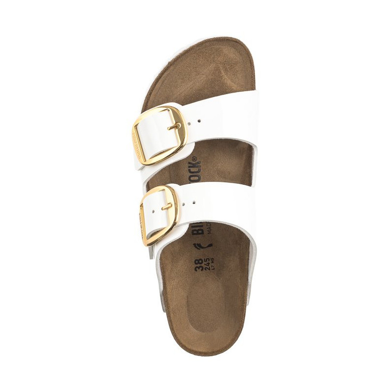 Birkenstock Arizona Big Buckle Patent White 1019818 (BK270-a) Naiste kingad/klappide klapid