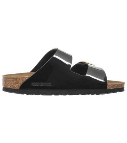 Birkenstock Arizona Big Buckle Patent Black/Gold 1027918 (BK270-b) Naiste kingad/klappide klapid