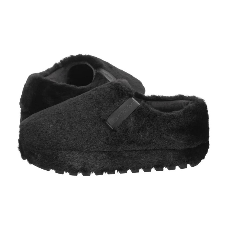 Calvin Klein Home Anke Slipper Wn Fur Triple Black YW0YW01596 0GJ (CK592-a) Naiste kingad/klappide klapid