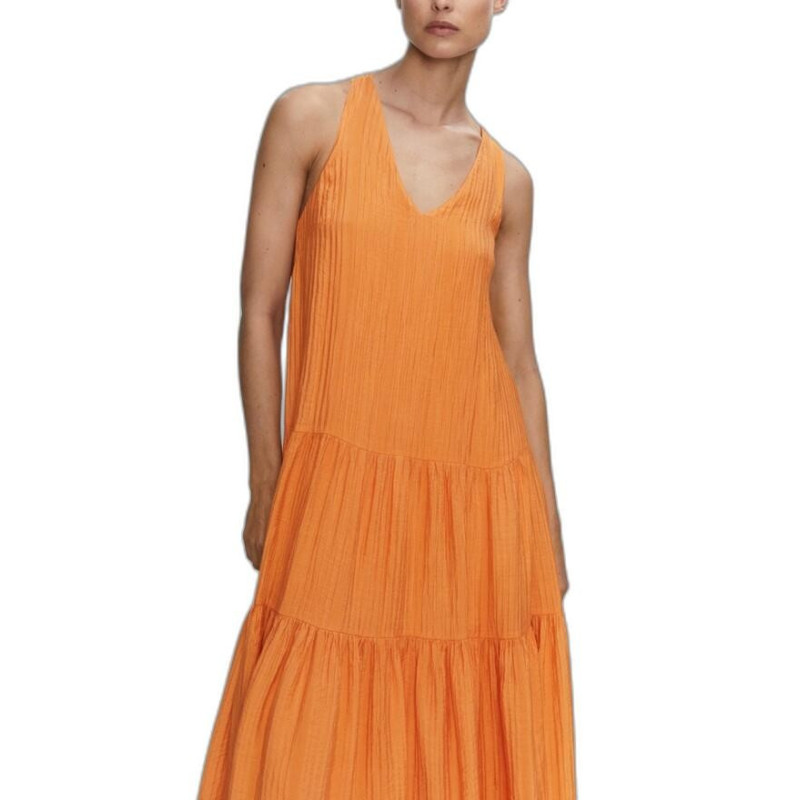 Mango Dress 57050246 Orange