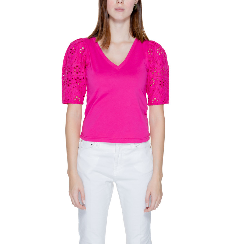 Morgan De Toi T-shirts 231-DPALM Fuchsia