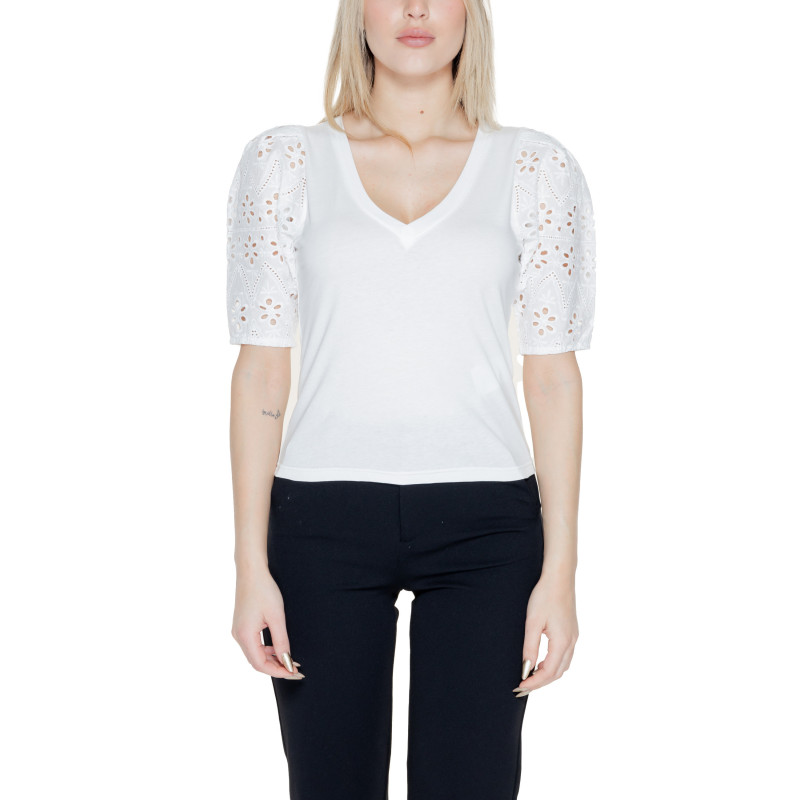 Morgan De Toi T-shirts 231-DPALM White