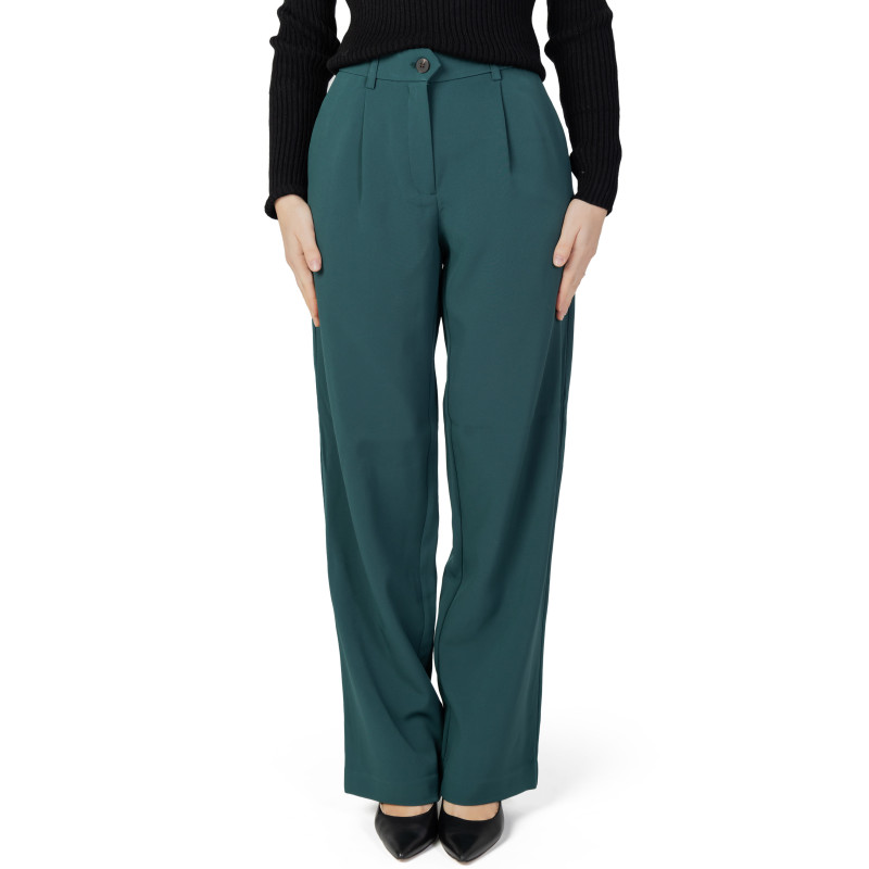 Vila Clothes Trousers 14091481 Green