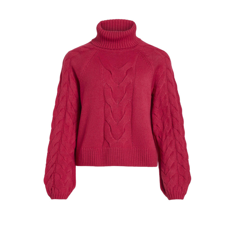 Vila Clothes Knitwear 14087553 Fuchsia