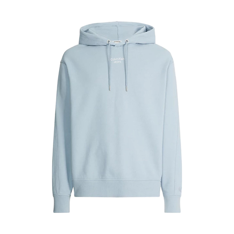 Calvin Klein Jeans Sweatshirt STACKED LOGO HOODIE Light Blue