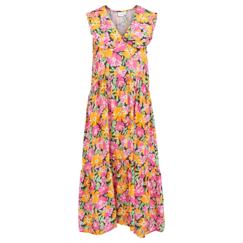 Vila Clothes Dress 14076262 Fuchsia