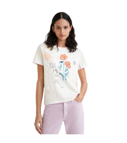 Desigual T-shirts 22SWTKAV White