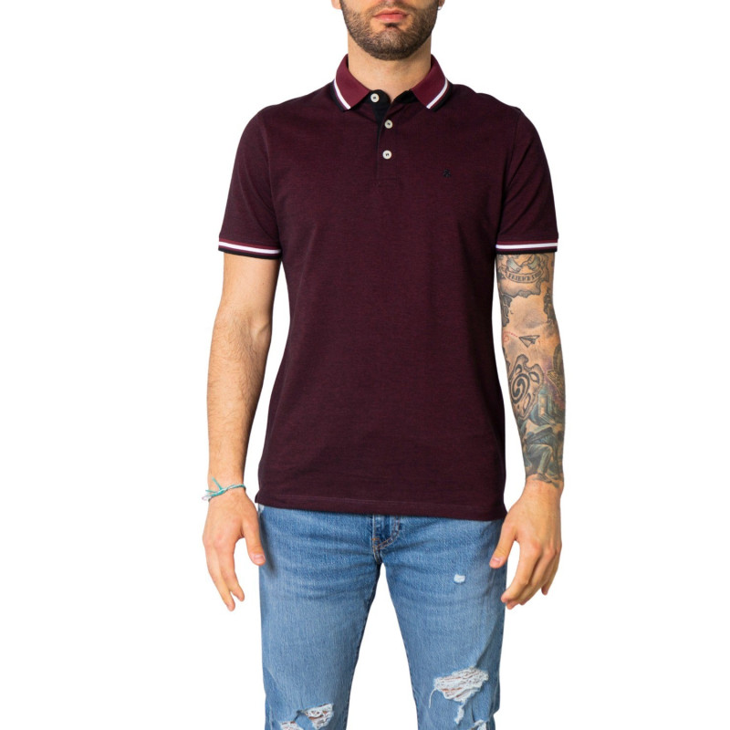 Jack & Jones Polo T-shirts WH7_71352129_Bordeaux Bordeaux