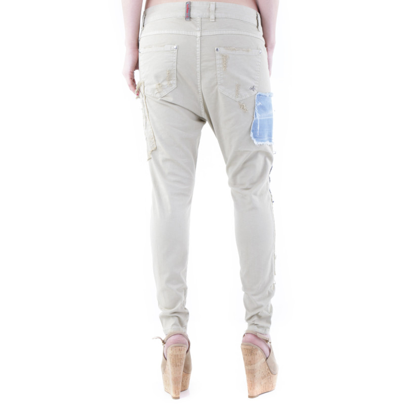 Sexy Woman Trousers WH4-J3165 Beige