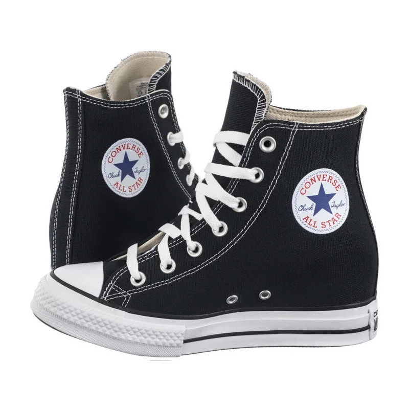 Converse CTAS Wedge Hi Black/Red/Navy A11909C (CO729-a) kingad