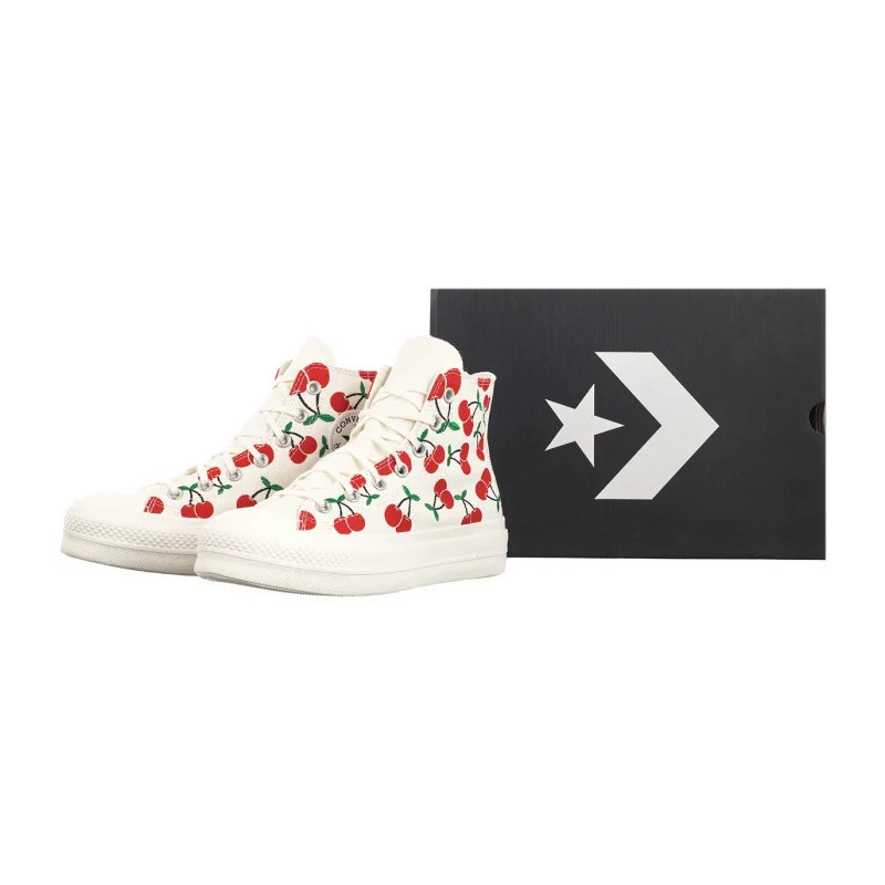 Converse CTAS Lift HI Egret/Red/Green A08096C (CO739-a) kingad