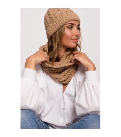 BK082 Ruuduline snood - kameelia