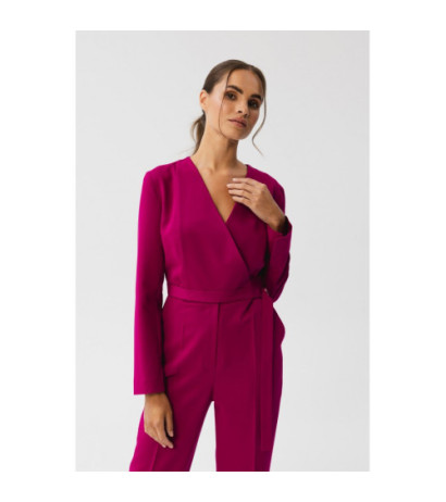 S352 Jumpsuit lipsuga ümber vöökoha - ploomi