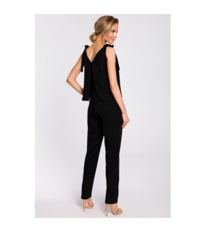 M437 Tie shoulder jumpsuit - must