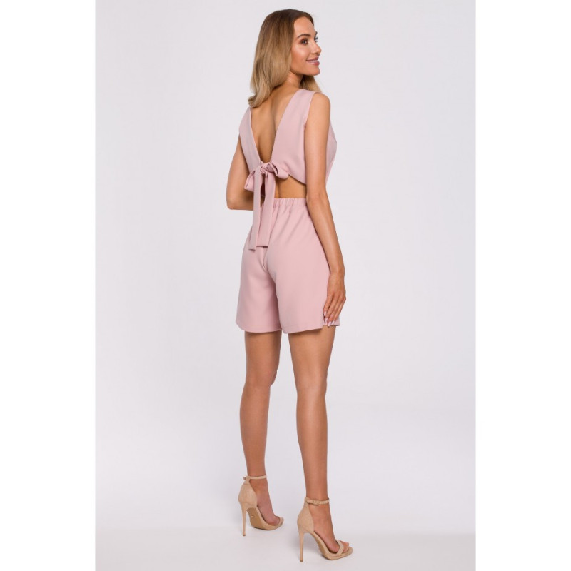 M573 Tie Back Jumpsuit - pulbri sinine