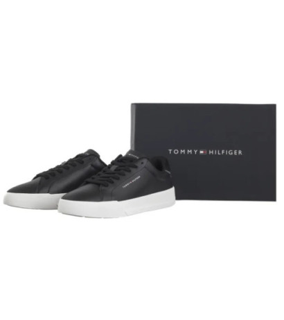 Tommy Hilfiger TH Court Lth Detail Ess Black FM0FM05367 BDS (TH1219-b) spordijalatsid