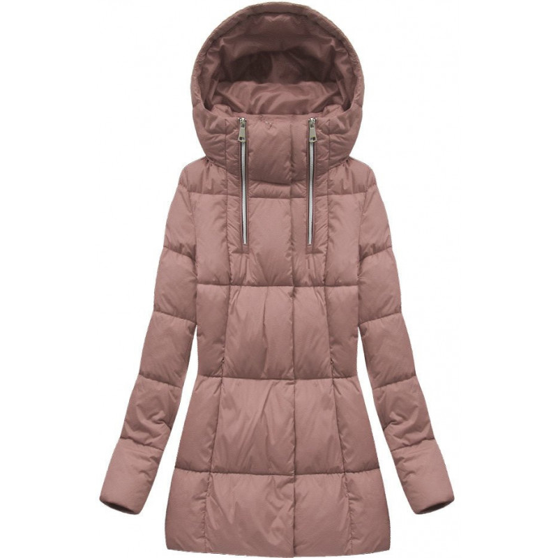 SHORT WINTER JACKET VINTAGE PINK (7750BIG) striukė