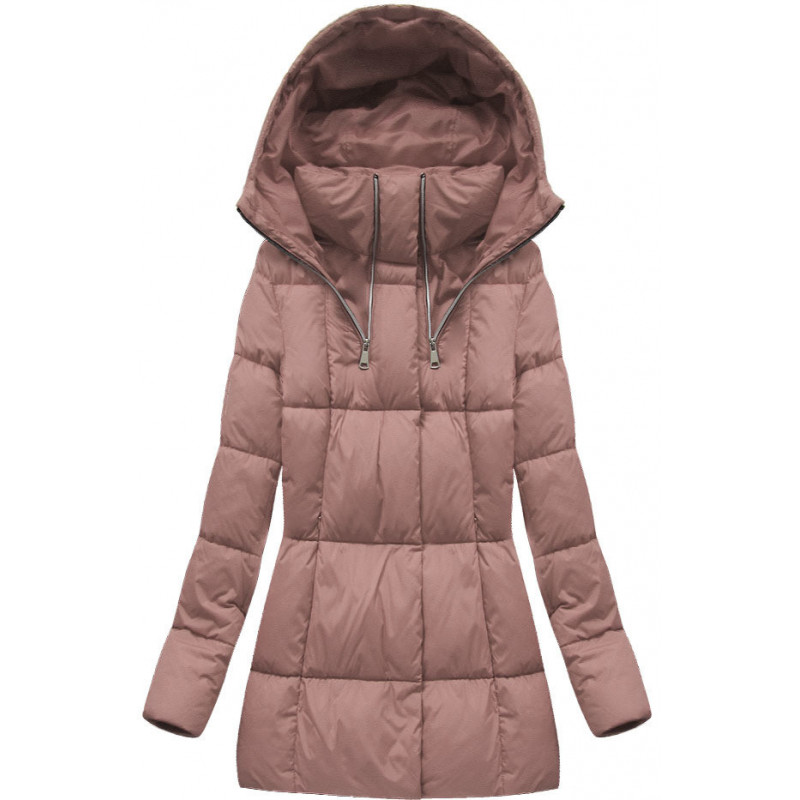 SHORT WINTER JACKET VINTAGE PINK (7750) striukė