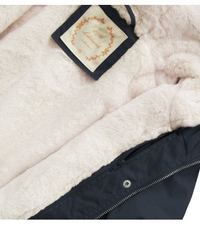 HOODED PARKA WITH LINER NAVY BLUE (7626BIG) striukė