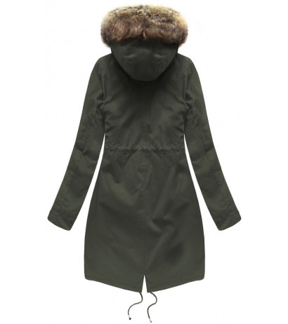 HOODED PARKA WITH LINER ARMY (7626BIG) striukė