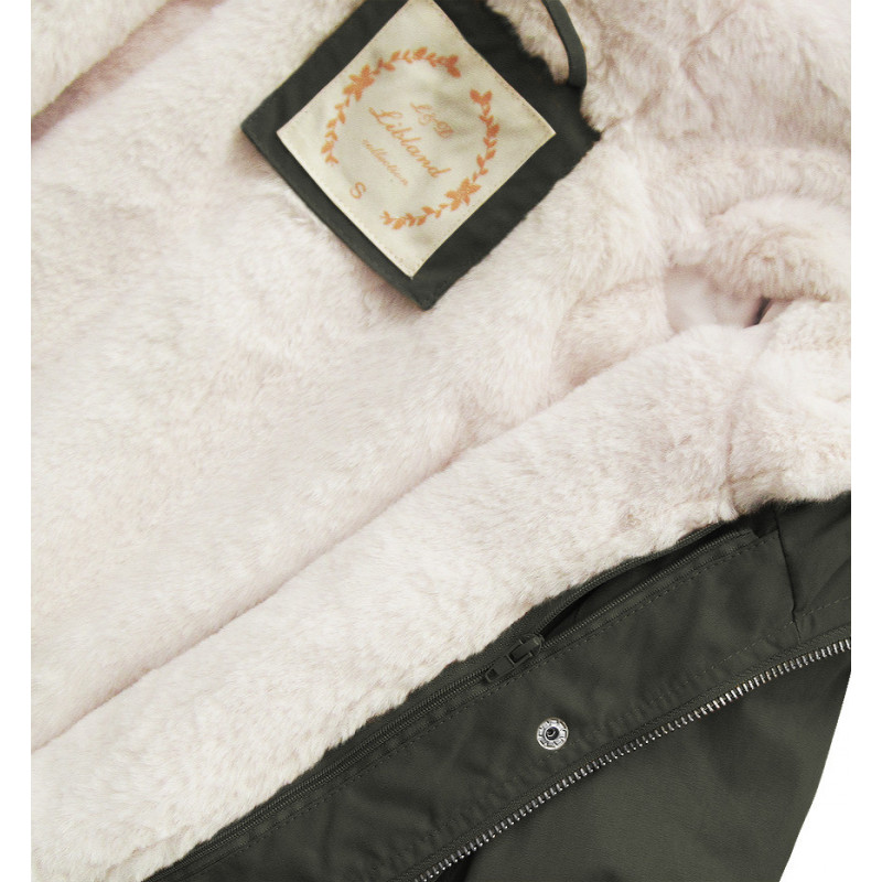 HOODED PARKA WITH LINER ARMY (7626BIG) striukė